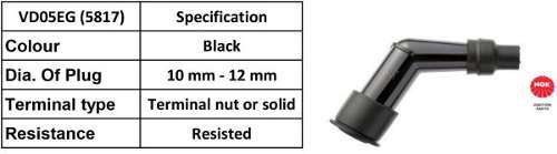 NGK Spark Plug Cap VD05EG (5817)