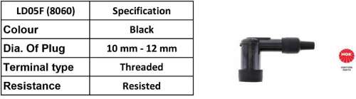 NGK Spark Plug Cap LD05F (black) (8060)