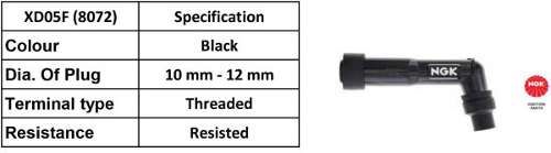 NGK Spark Plug Cap XD05F (black) (8072)
