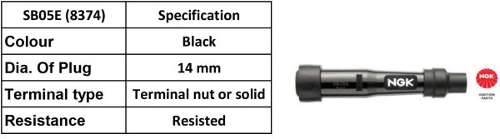 NGK Spark Plug Cap SB05E (black) (8374)