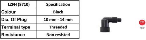 NGK Spark Plug Cap LZFH (black) (8710)