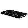 Baridi Portable Induction Hob: Two Zone Cooktop with 13A Plug, 2800W, 10 Power Settings, Touch Controls, 3-Hour Timer Function, Child Safety Lock, Black